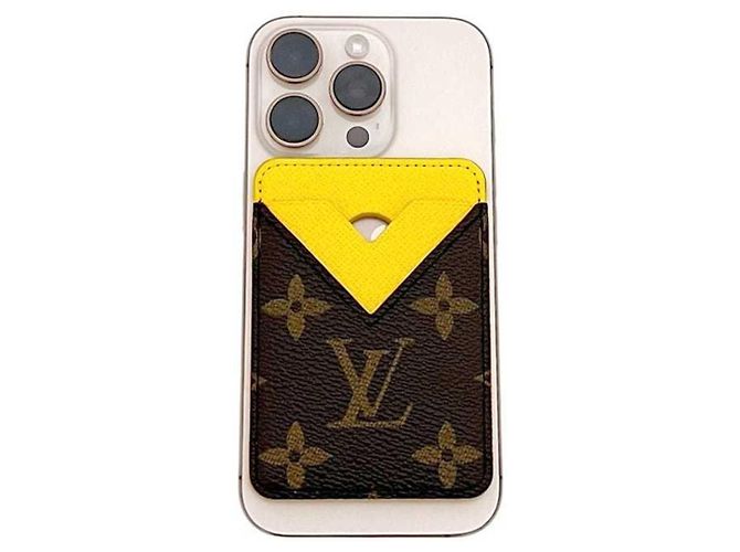 Tarjetero Monogram Louis Vuitton Castaño Amarillo Monograma - vista 6
