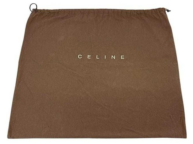 Bittersweet Céline Borsa Tote Celine in tela marrone e pelle - vista 11