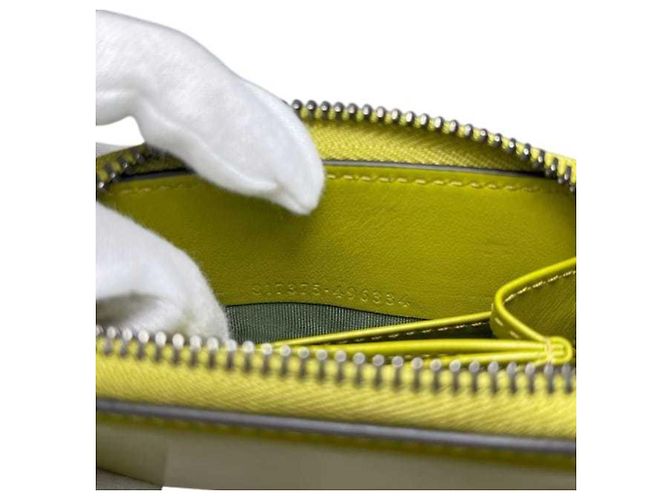 Portafoglio monete Gucci verde e kaki Cachi - vista 6