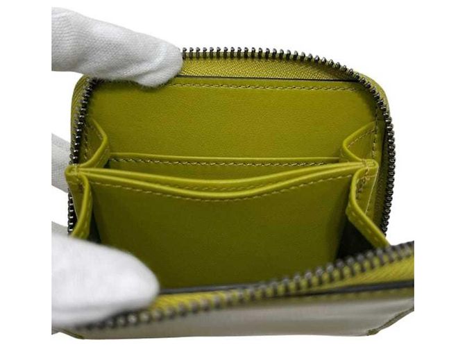 Portafoglio monete Gucci verde e kaki Cachi - vista 7