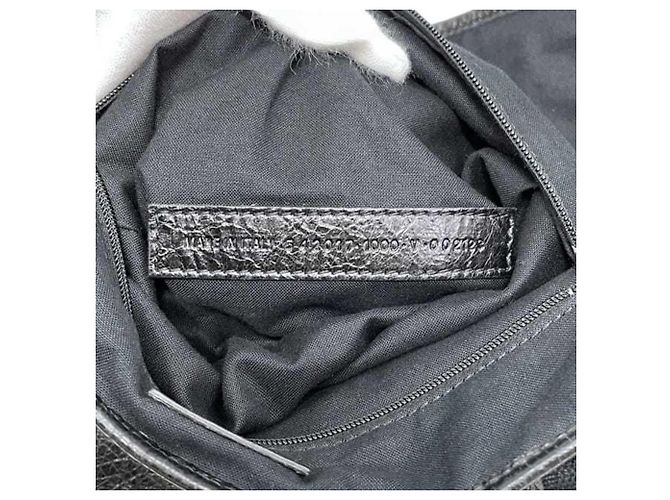 Borsa Tote Balenciaga in pelle nera Nero - vista 7