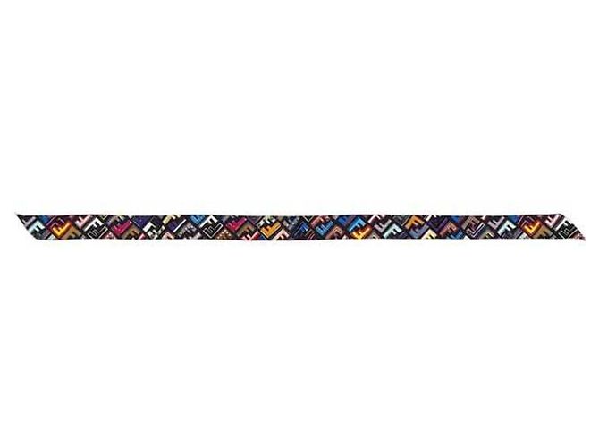 Fendi Ribbon langer Schal Schwarz Pink Mehrfarben - Ansicht 3