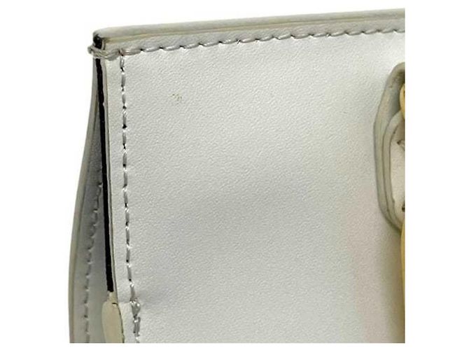 Pochette per telefono Fendi in pelle e pelliccia beige bianco - vista 7