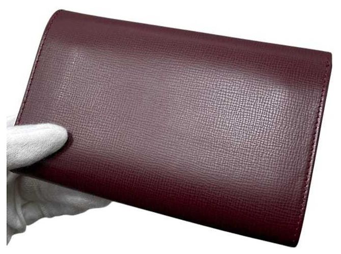 Cartera Bi-Fold Cartier en Bordeaux Burdeos - vista 11