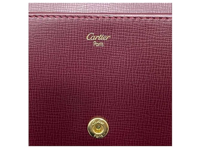 Cartera Bi-Fold Cartier en Bordeaux Burdeos - vista 5