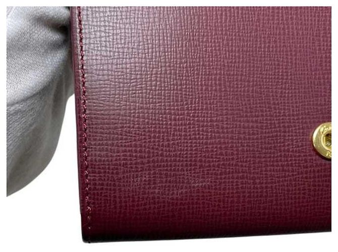 Cartera Bi-Fold Cartier en Bordeaux Burdeos - vista 9