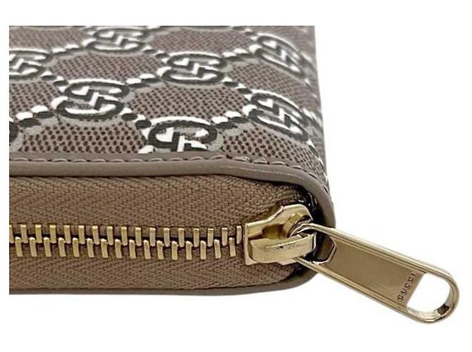 Gucci Geldbörse Beige Leder - Ansicht 5