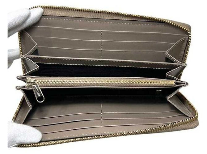 Gucci Geldbörse Beige Leder - Ansicht 6