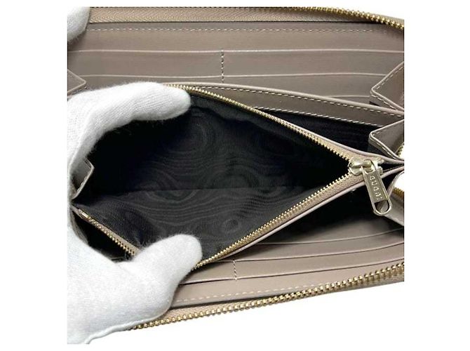 Gucci Geldbörse Beige Leder - Ansicht 7