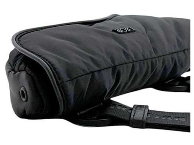 Borsa Saddle in nylon nero Christian Dior - vista 10
