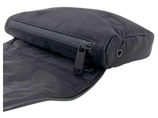 Borsa Saddle in nylon nero Christian Dior - vista 5