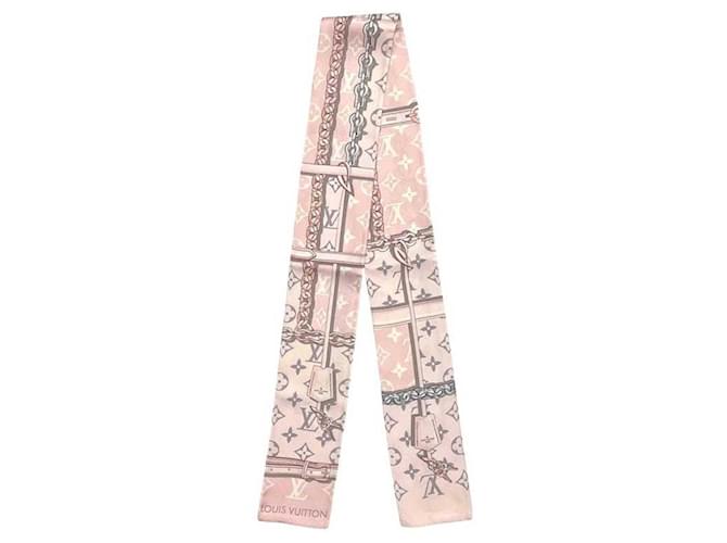 Sciarpa in seta rosa chiaro Louis Vuitton - vista 2