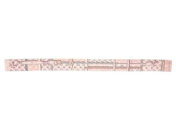 Sciarpa in seta rosa chiaro Louis Vuitton - vista 3