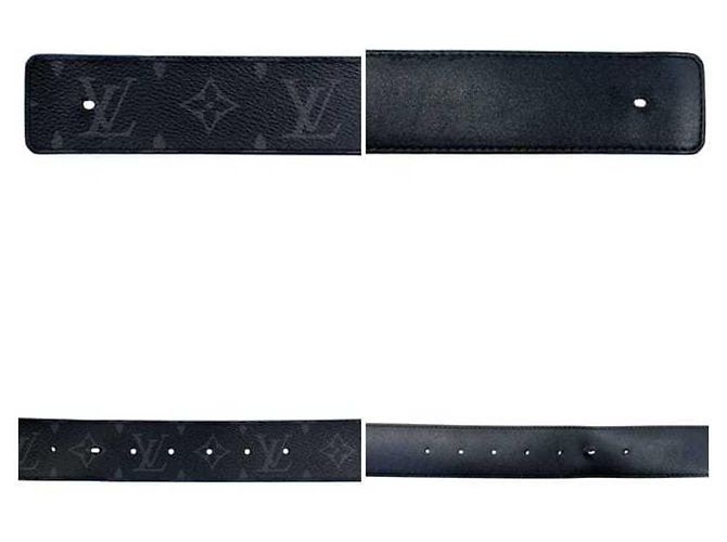 Cinturón Reversible Monogram Louis Vuitton Negro Azul Monograma - vista 5