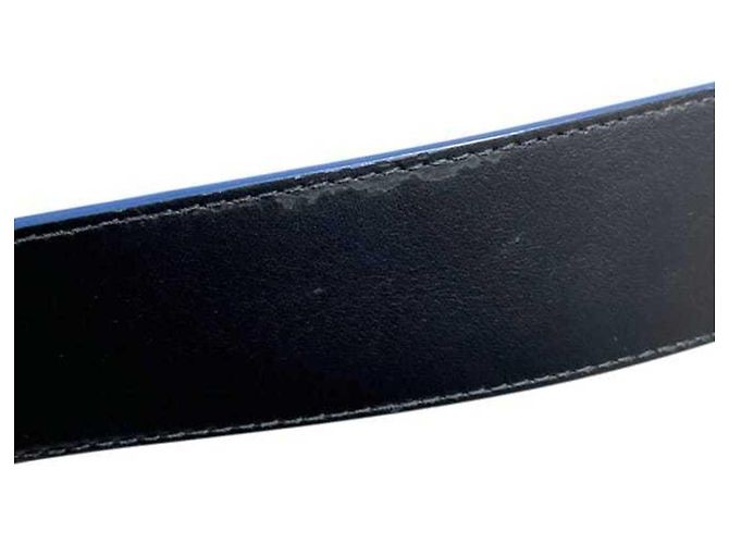 Cinturón Reversible Monogram Louis Vuitton Negro Azul Monograma - vista 8