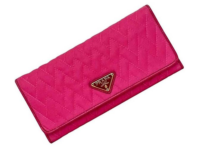 Prada Fuxia Bi-Fold Long Wallet Pink Fuschia - Ansicht 2