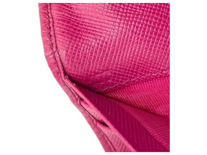 Prada Fuxia Bi-Fold Long Wallet Pink Fuschia - Ansicht 5