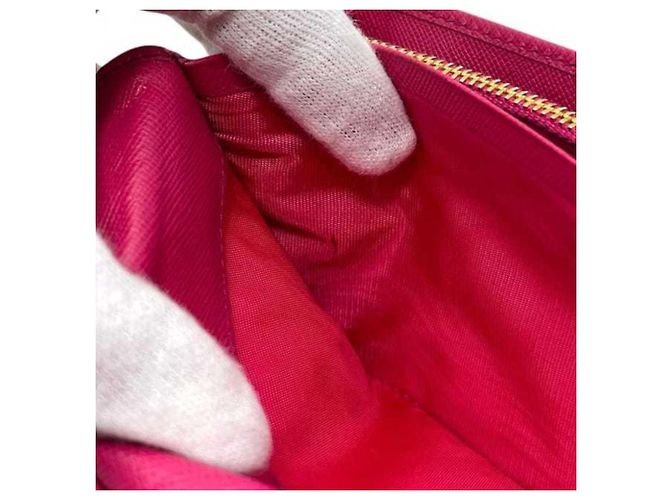 Prada Fuxia Bi-Fold Long Wallet Pink Fuschia - Ansicht 8