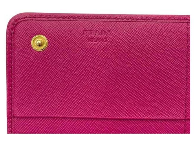 Prada Fuxia Bi-Fold Long Wallet Pink Fuschia - Ansicht 9
