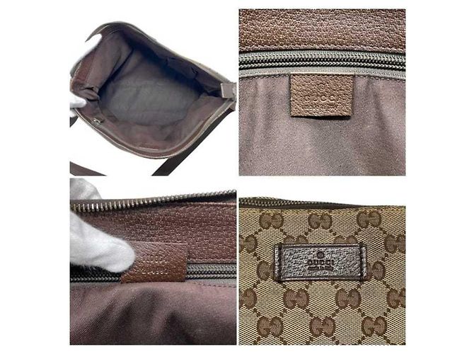 Borsa a tracolla Gucci beige e marrone - vista 4