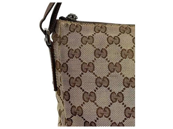 Borsa a tracolla Gucci beige e marrone - vista 8