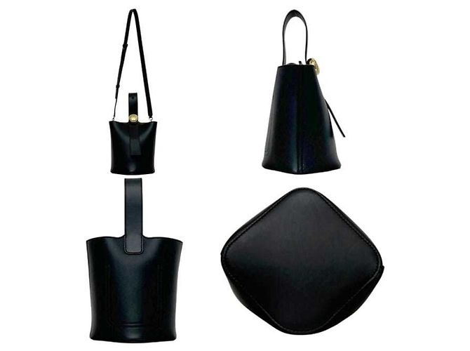 Loewe Pebble Bucket Schultertasche Schwarz - Ansicht 3