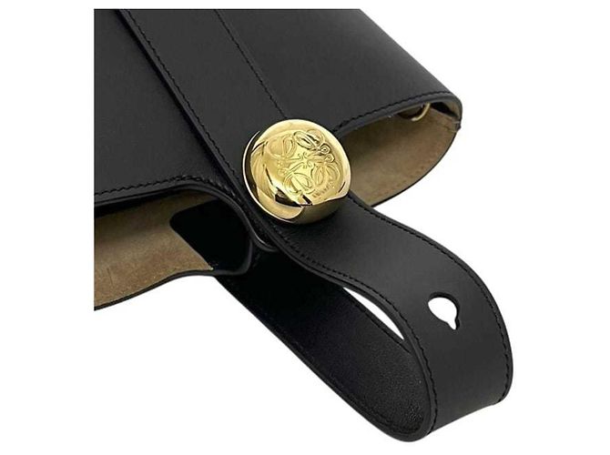 Loewe Pebble Bucket Schultertasche Schwarz - Ansicht 8
