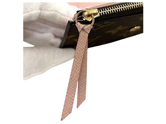Louis Vuitton Tri-fold Wallet Victorine Braun Pink Monogramm - Ansicht 11