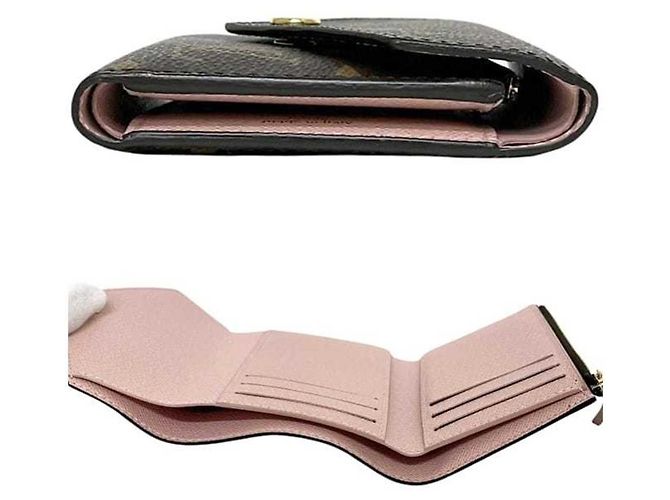 Louis Vuitton Tri-fold Wallet Victorine Braun Pink Monogramm - Ansicht 3
