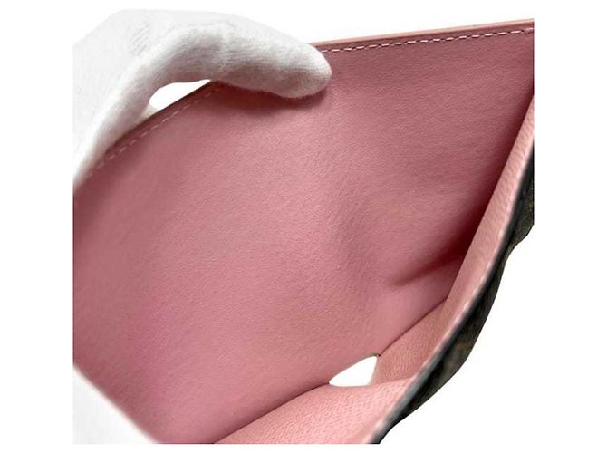 Louis Vuitton Tri-fold Wallet Victorine Braun Pink Monogramm - Ansicht 7
