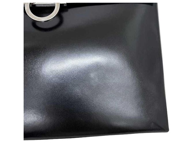 Gancini Borsa a mano in pelle nera Salvatore Ferragamo Nero - vista 10