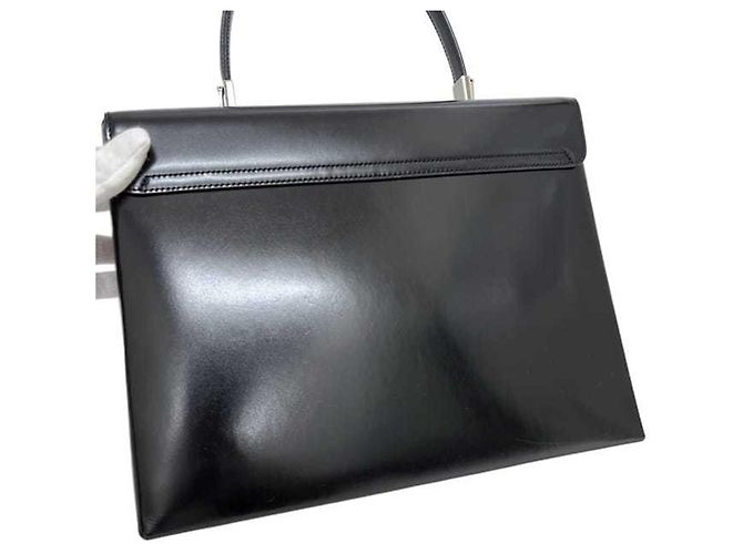 Gancini Borsa a mano in pelle nera Salvatore Ferragamo Nero - vista 8