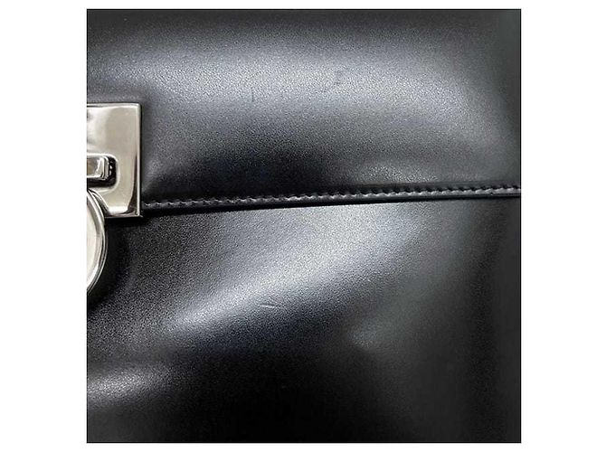 Gancini Borsa a mano in pelle nera Salvatore Ferragamo Nero - vista 9