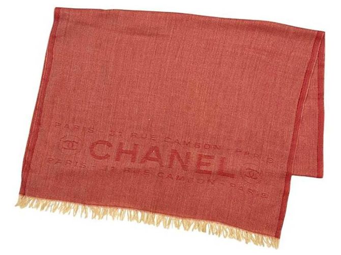 Chanel Cashmere-Stola in Rot - Ansicht 2