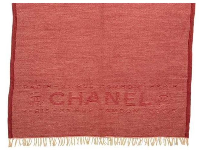 Chanel Cashmere-Stola in Rot - Ansicht 5