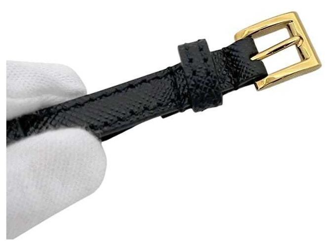 Prada Gürtel aus schwarzem Saffiano-Leder - Ansicht 10