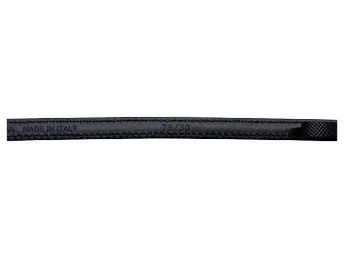 Prada Gürtel aus schwarzem Saffiano-Leder - Ansicht 9