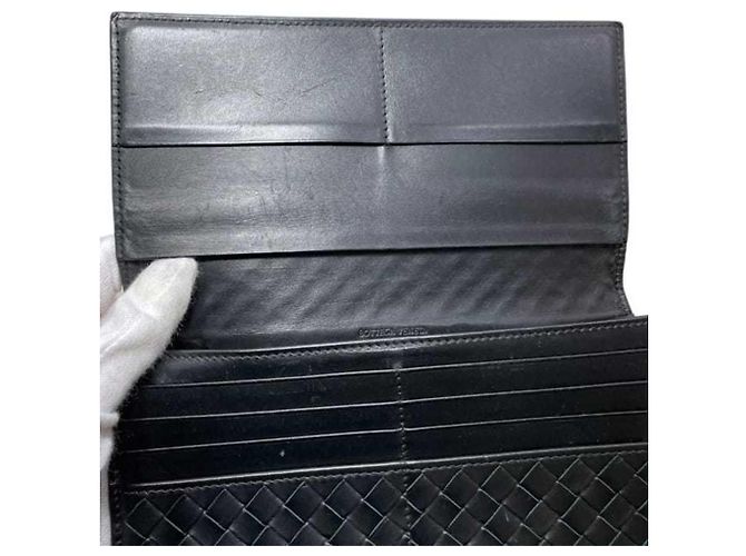 Bottega Veneta Schwarzes Bi-fold Long Wallet - Ansicht 6