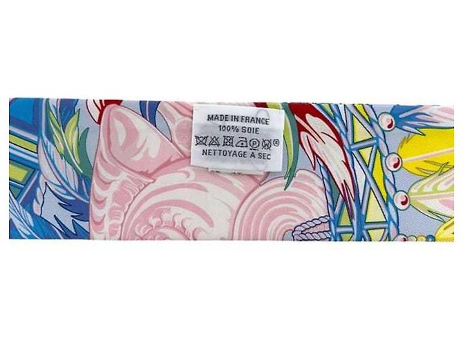 Hermès Hermes Seidentuch Hellblau und Gelb Mehrfarben - Ansicht 5