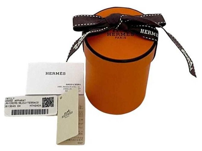 Hermès Hermes Seidentuch Hellblau und Gelb Mehrfarben - Ansicht 8