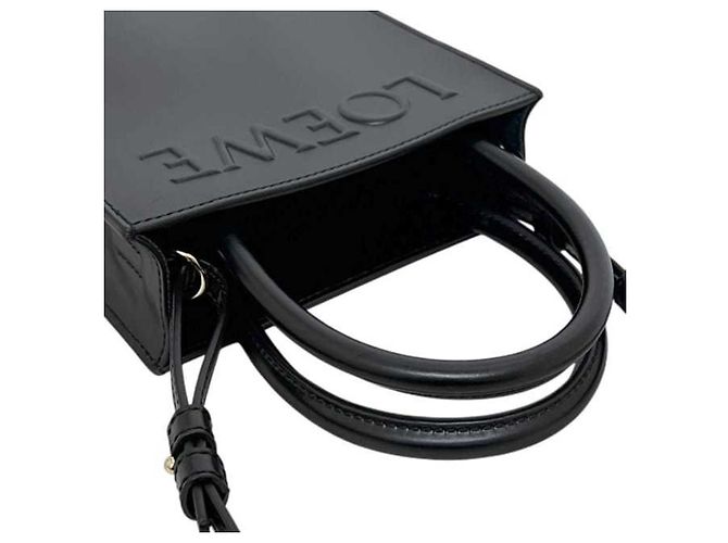 Borsa a 2 modi in pelle nera Loewe Nero - vista 11