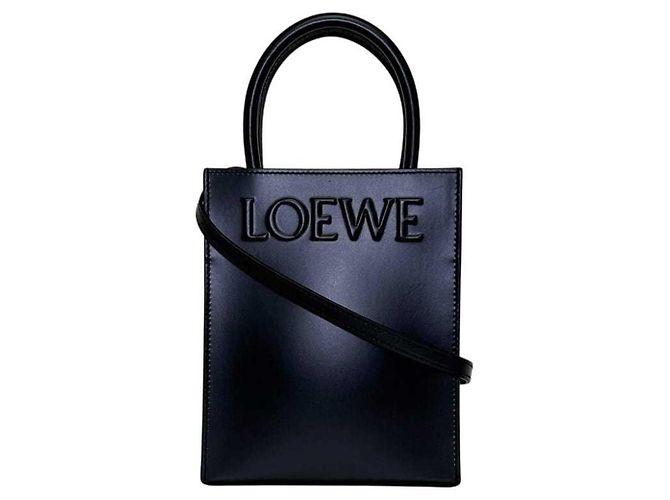 Borsa a 2 modi in pelle nera Loewe Nero - vista 2
