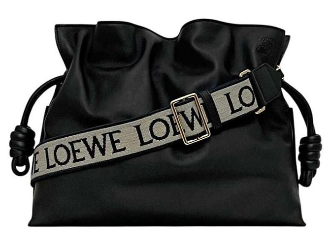 Loewe Flamenco Clutch Schultertasche Schwarz - Ansicht 2
