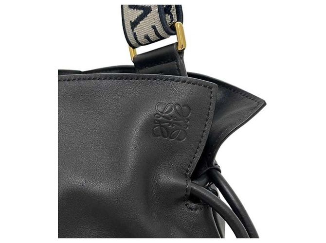 Loewe Flamenco Clutch Schultertasche Schwarz - Ansicht 7