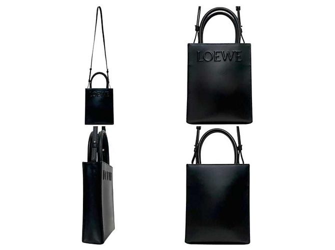 Borsa Tote Loewe 2-way Standard A5 nera Nero - vista 3