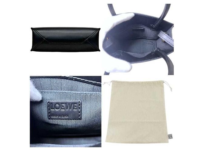 Borsa Tote Loewe 2-way Standard A5 nera Nero - vista 4