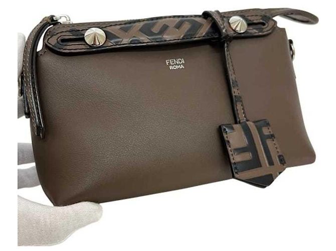 Borsa a tracolla 2-way Fendi By The Way Marrone Beige - vista 10
