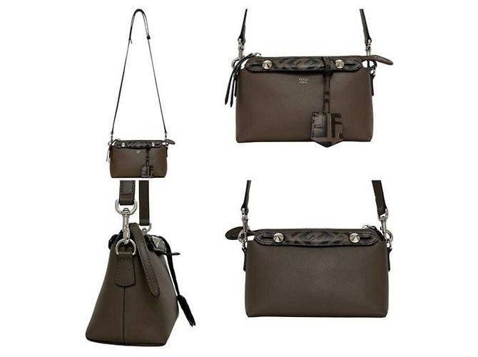 Borsa a tracolla 2-way Fendi By The Way Marrone Beige - vista 3