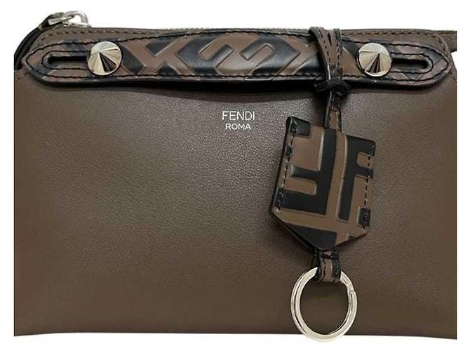 Borsa a tracolla 2-way Fendi By The Way Marrone Beige - vista 9