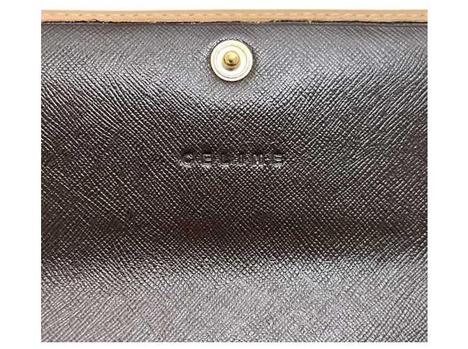 Céline Portafoglio a tre pieghe Celine marrone - vista 10